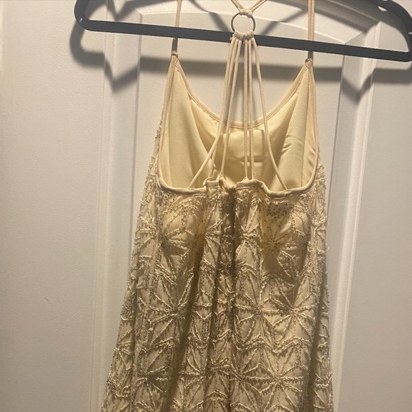 Cream/Ivory Verty Sequined Dress - Picture 2 of 2